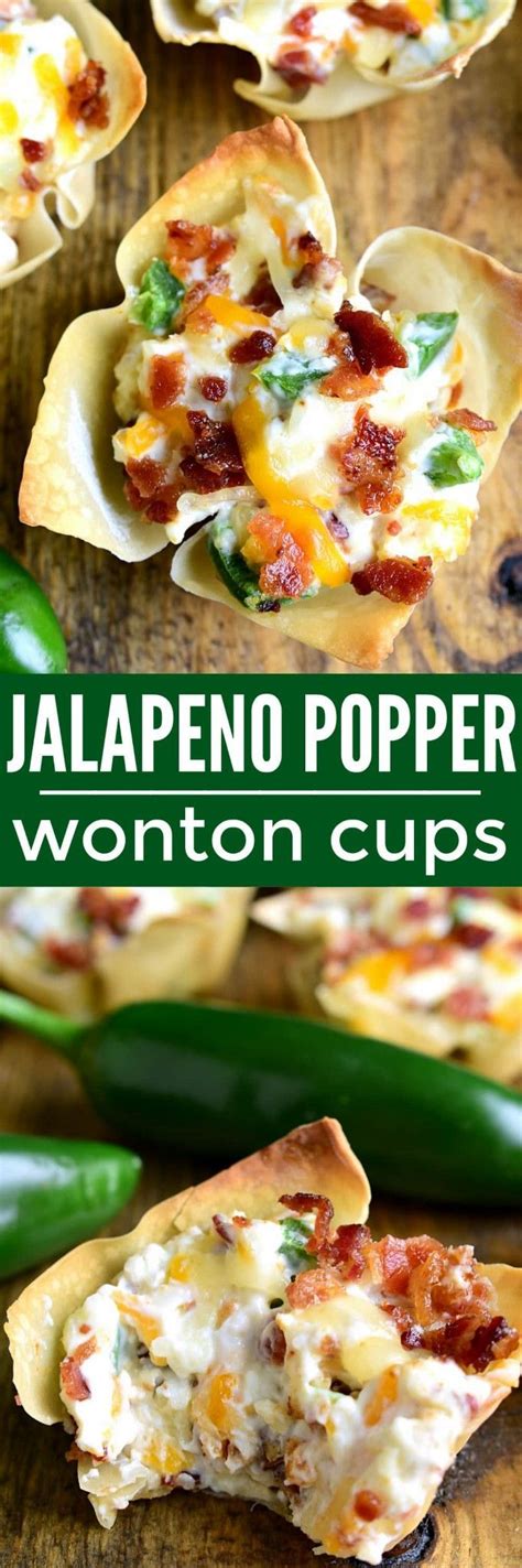 Jalapeno Popper Wonton Cups Lemon Tree Dwelling Easy Appetizer