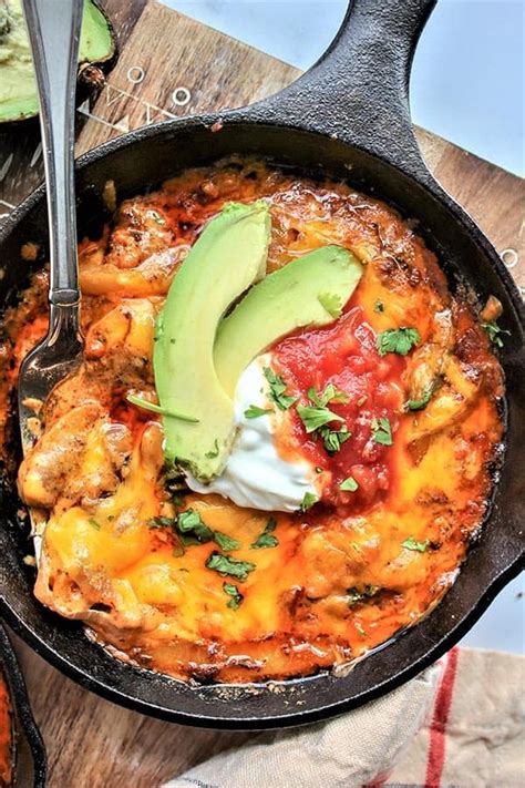 Fajitas are one of those classic dinners cooked and served sizzling in cast iron. Chicken Fajitas Bake (Low Carb and Keto) | Recipe in 2020 ...