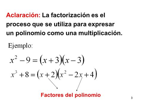 Matemáticas Minillera Factorización De Polinomios