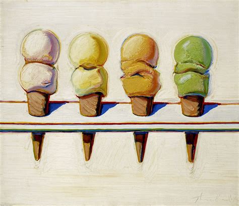 Wayne Thiebaud Ice Cream Fine Art Reproduction Museum Art Famous Paintings Popular Artist