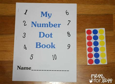 Free Math Printables Number Book Mess For Less
