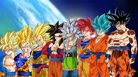 Goku Evolutions By Michaeld8489 Dragon Ball Wallpapers Anime Dragon