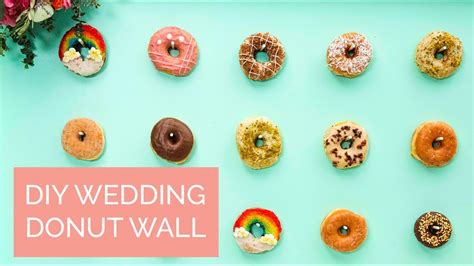diy donut wall diy wedding ideas bride hours