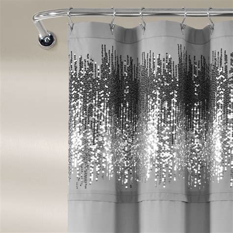 Brighten Up Your Bathroom With This Shimmering Sequined Shower Curtain