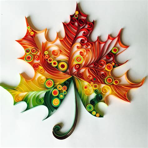 This Paper Quilled Maple Leaf Represents My Favorite Season Of The Year