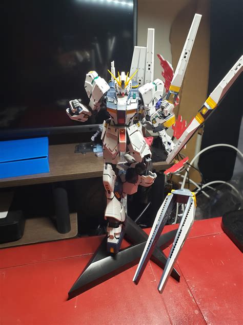 Finally Got Around To Posing My Nu Gundam R Gunpla