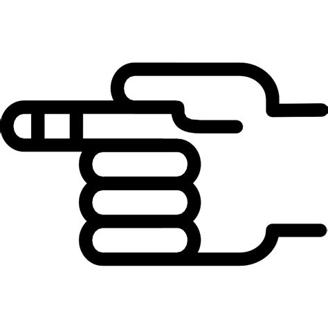 Hand Gesture Pointing To The Left Vector Svg Icon Svg Repo