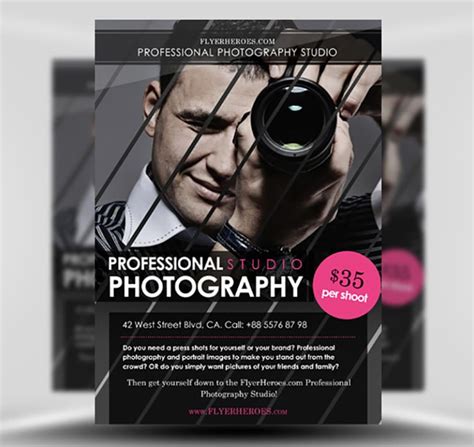Instant Download Photoshop Template Photography Session Flyer Template