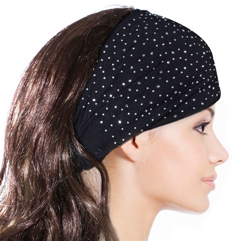 Sparkling Rhinestone And Dots Wide Elastic Headband EBay