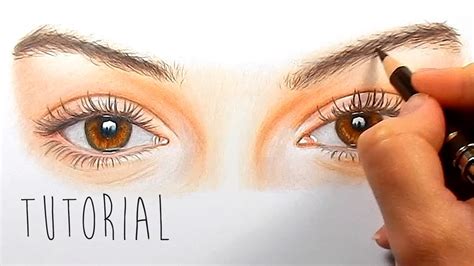 Tutorial How To Draw Color Realistic Eyes With Colored