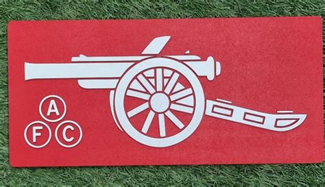 Arsenal Afc Cannon Laser Cut Badge Madjacksigns
