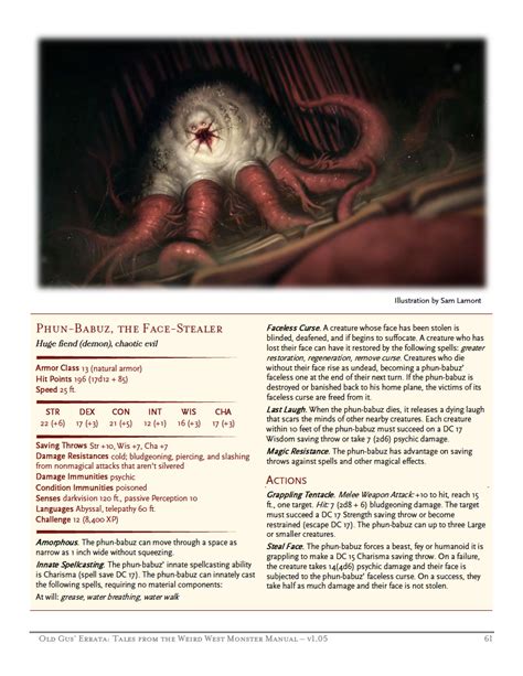 Tales From The Weird West Monster Manual Dozens Of New Creatures And