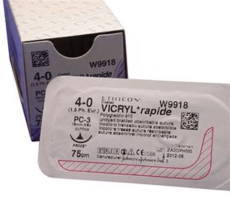 Suture Vicryl Rapide 30 Undyed Hillside Medical Supplies
