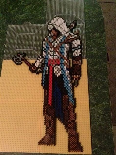 Assassins Creed Connor Full Size Handmade Video Game Pixel Art