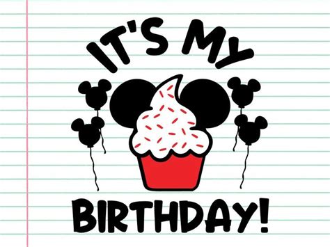 Its My Birthday Svg Best Birthday Ever Svg Disney Svg Etsy In 2021