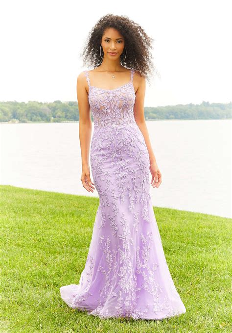 Fitted Beaded Embroidered Prom Dress Morilee