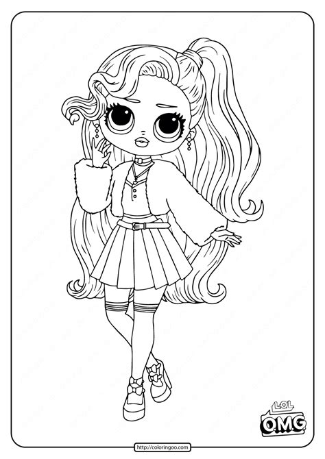 Lol Omg Dolls Coloring Pages Snowlicious Xcoloringscom Omg Dolls