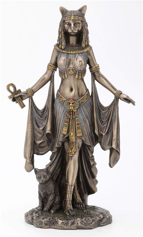 Veronese Design Bastet Egyptian Goddess Of Protection Statue Sculpture 10 Tall Uk