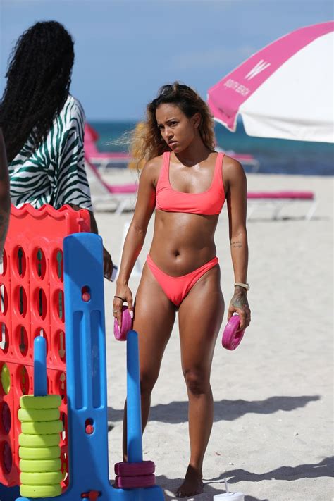 Karrueche Sexy Thong Bikini Candids In Miami Hot Celebs Home