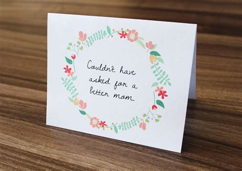 Make up an age, then stick with it! Cute Mother's Day Card Sweet Mother's Day Card Mom