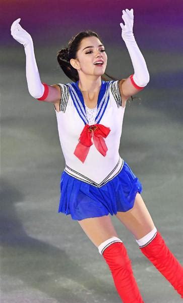 Russian Figure Skater Evgenia Medvedeva Dressed As Sailor Moon Sailor