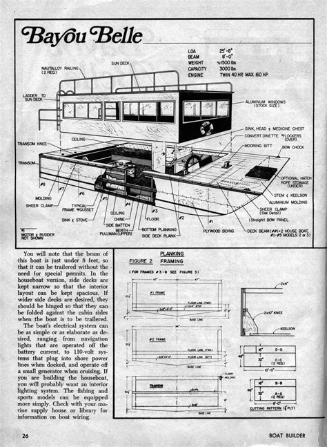 Seeking out the best diy boat plans to construct a houseboat: Houseboat plans 1 | Shanty boat, Boat plans, Diy boat