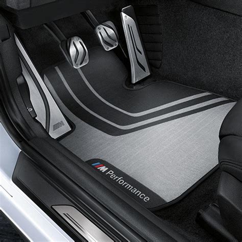 My rubber mats have the piece of carpeting on the drivers side. BMW M4 M4 floor mats - rear(coupe). Perfectly fitted, dirt-repellent and - 51472409933 - Genuine ...