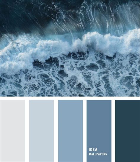 Sea Foam And Blue Grey Color Palette Color Palette Winter Color