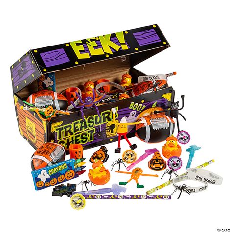 Bulk 100 Pc Halloween Treasure Chest Toy Assortment Oriental Trading