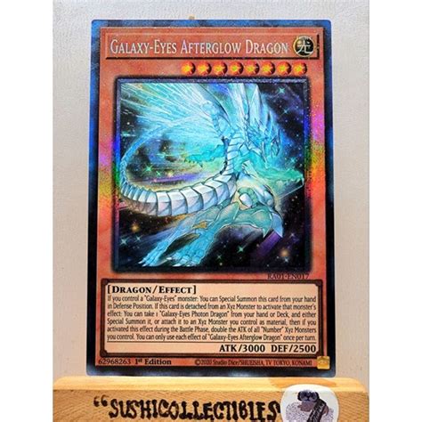 Yugioh 1x Galaxy Eyes Afterglow Dragon Ra01 Prismatic Collectors