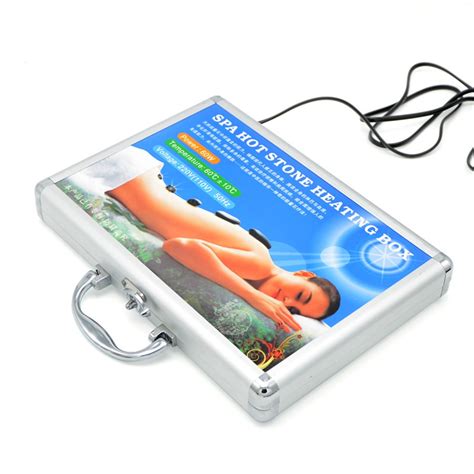 Himabm Portable Mini Health Hot Stone Heater Heating Box Massage Lava Natural Energy Massage