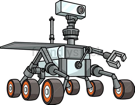Mars Rover Cartoon Clipart Vector Friendlystock