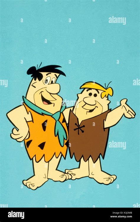 Die Flintstones Fred Feuerstein Und Barney Rubble Stockfotografie Alamy