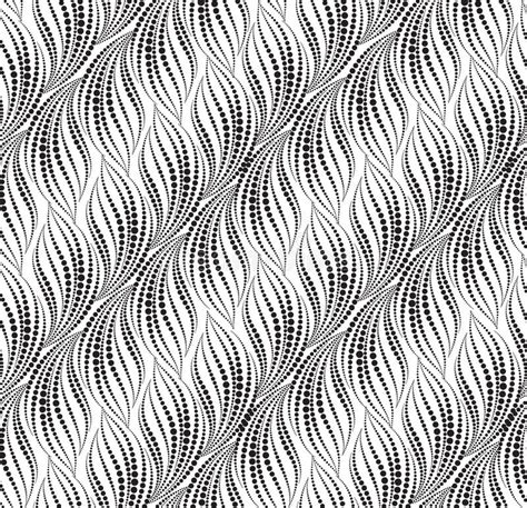 Wavy Dotted Line Seamless Pattern Ornamental Wavy Texture Stock