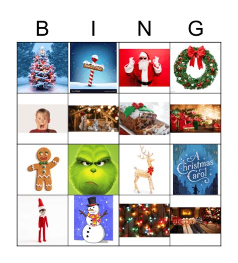 Sharp X Christmas Bingo Card