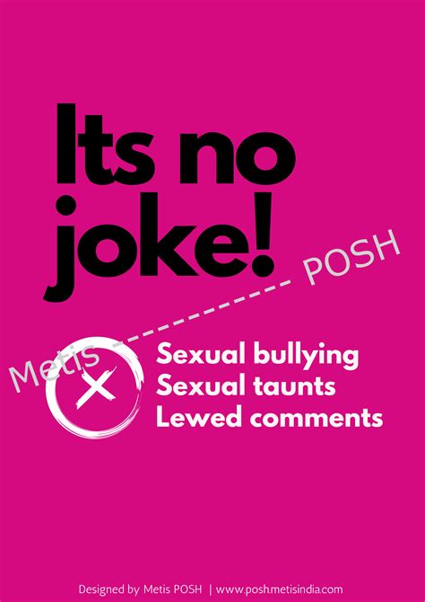 Stop Sexual Jokes Metis Posh Consulting Service Llp