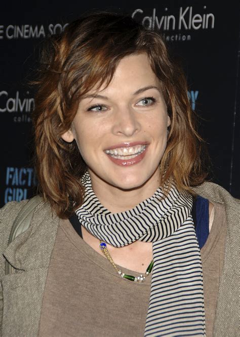 Short Hairstyles Celebrity Milla Jovovich Hairstyle Pictures