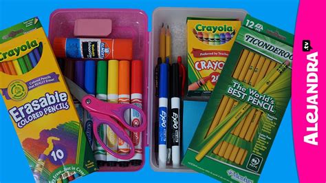 How To Organize Your Pencil Case Pencil Box Organization Youtube