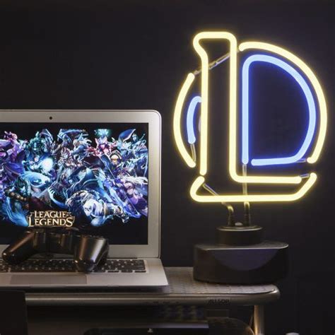 League Of Legends Neon Light Fanfit Gaming Blue Game Game Room