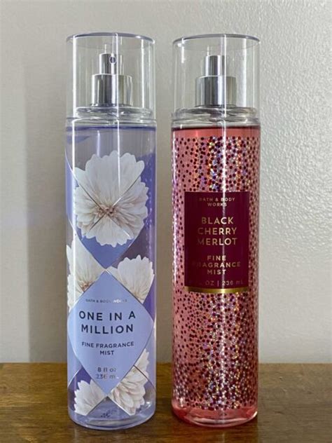 Bath And Body Works One In A Million And Black Cherry Merlot Fragrance Mist