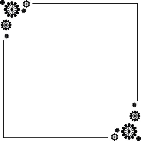 Simple Flower Border Designs For A Paper Cliparts Co