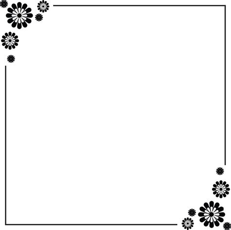 Also, you can remove the default borders on certain sides by setting them to transparent. Free Simple Flower Border Designs For A4 Paper, Download ...