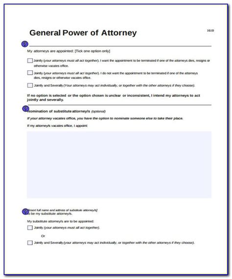 Power Of Attorney Form Nsw Pdf