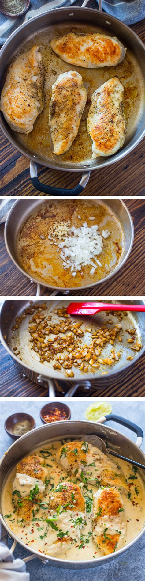 This easy cilantro lime chicken recipe is quick and easy! Easy One Skillet Creamy Cilantro Lime Chicken | Gimme ...