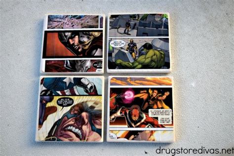 Diy Comic Book Coasters Drugstore Divas