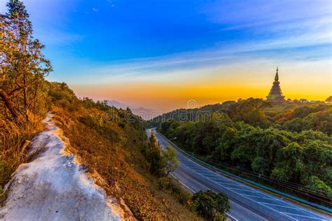 Doi Inthanon National Park Is The Highest Mountain Of Thailand Stock