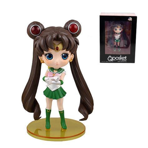 Qposket Sailor Moon 55 Figure Green Uniform Free Shipping In Action