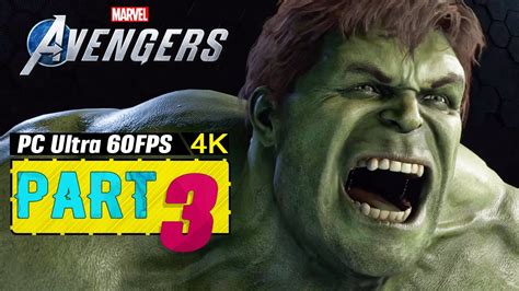 Marvels Avengers Gameplay Walkthrough Part 3 4k Pc Ultra Full Game