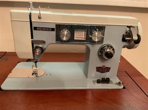 Lot Vintage Dressmaker Sewing Machine In Original Cabinet And More