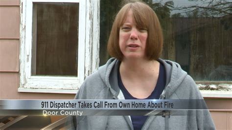 911 Dispatcher Takes Call From Own Home About Fire Youtube